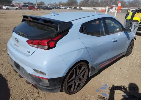 2019 Hyundai Veloster N из США, поврежденный, VIN KMHT36AH3KU001906